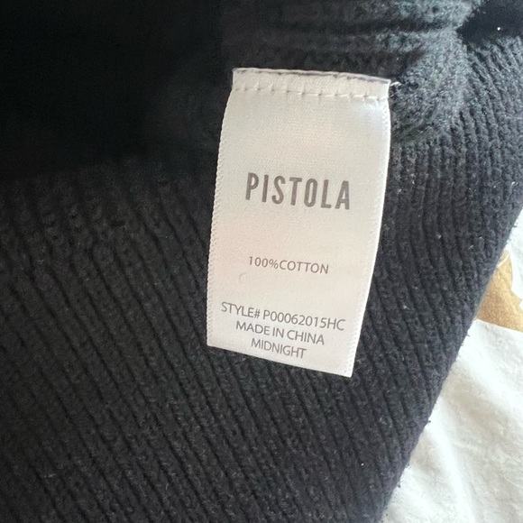 Pistola Black Ribbed Knit Top - Picture 8 of 10